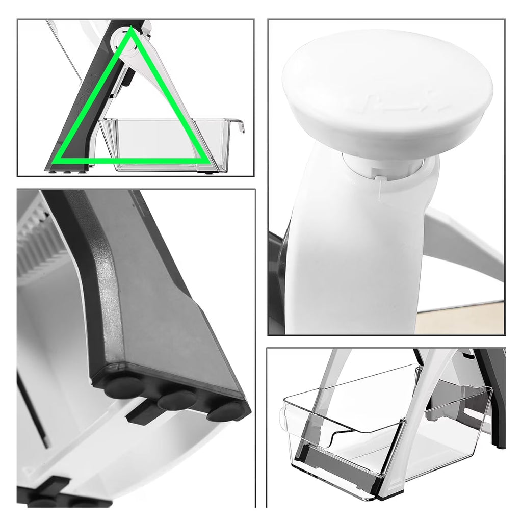 Slicely™ - 6-in-1 Safe Vertical Mandoline & Veggie Slicer (Gray)