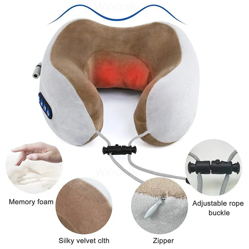 CloudKnead™ - Portable 3D Massage & Travel Neck Pillow