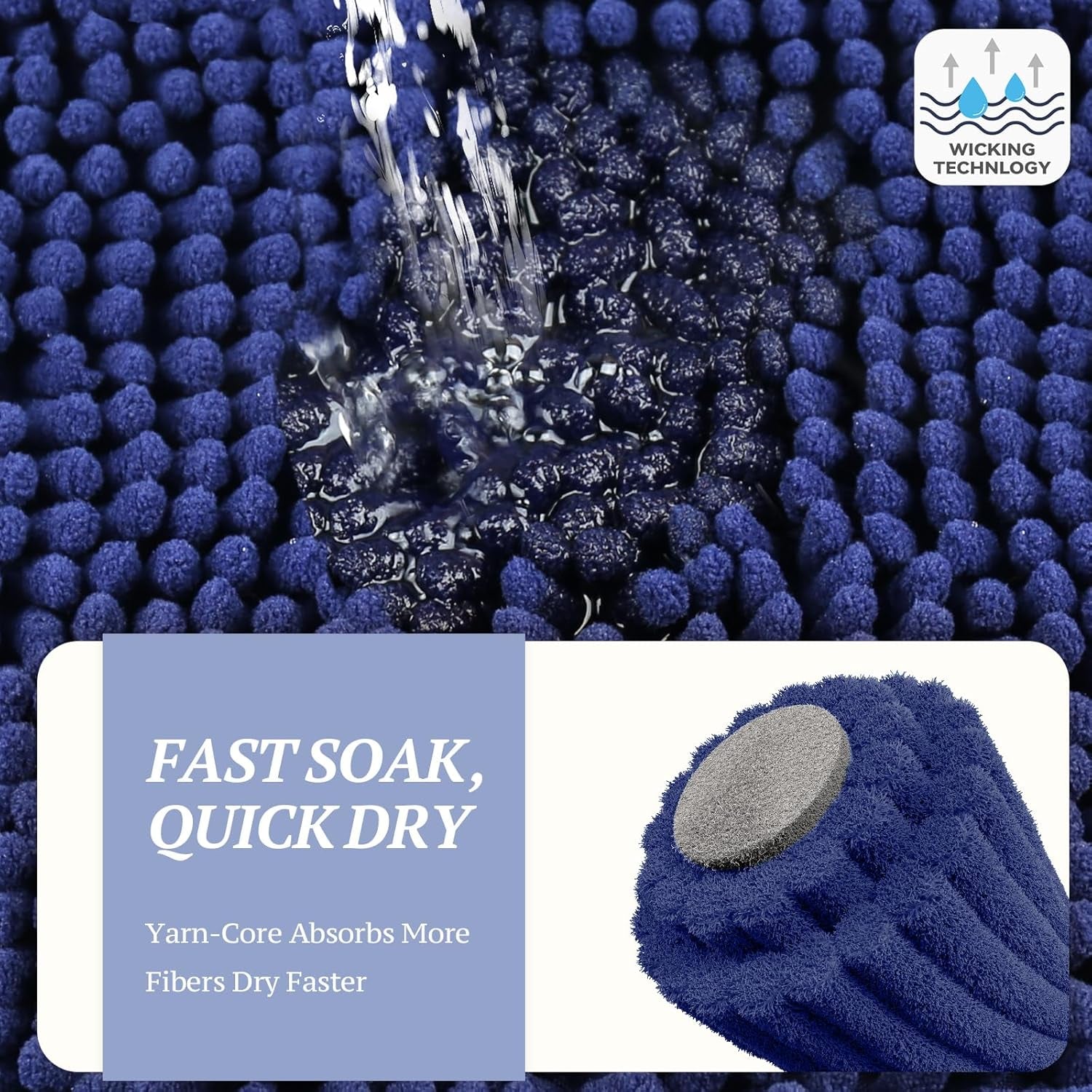 AbsorpMax™ - Heavy-Duty Muddy Paw Dog Door Mat