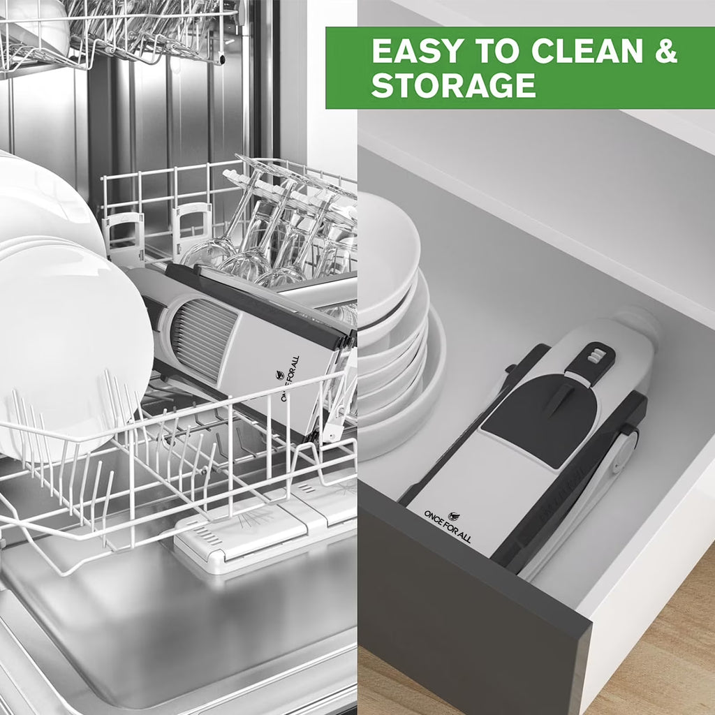 Slicely™ - 6-in-1 Safe Vertical Mandoline & Veggie Slicer (Gray)