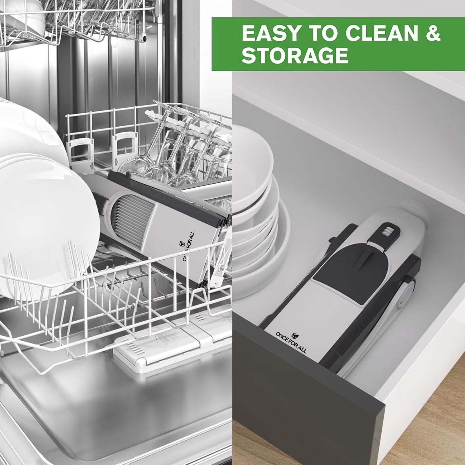 Slicely™ - 6-in-1 Safe Vertical Mandoline & Veggie Slicer (Gray)