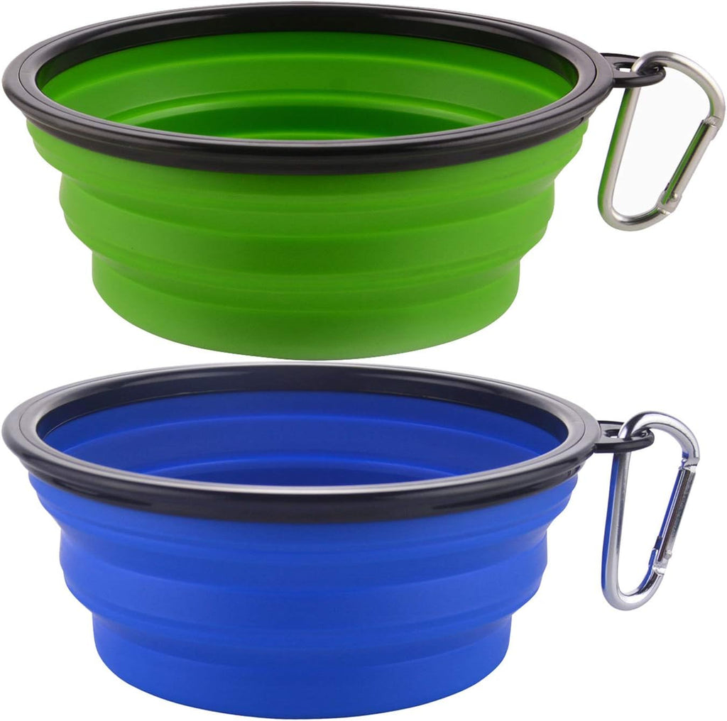 NomadBowl™ - Portable Collapsible Travel Pet Bowls (2-Pack)