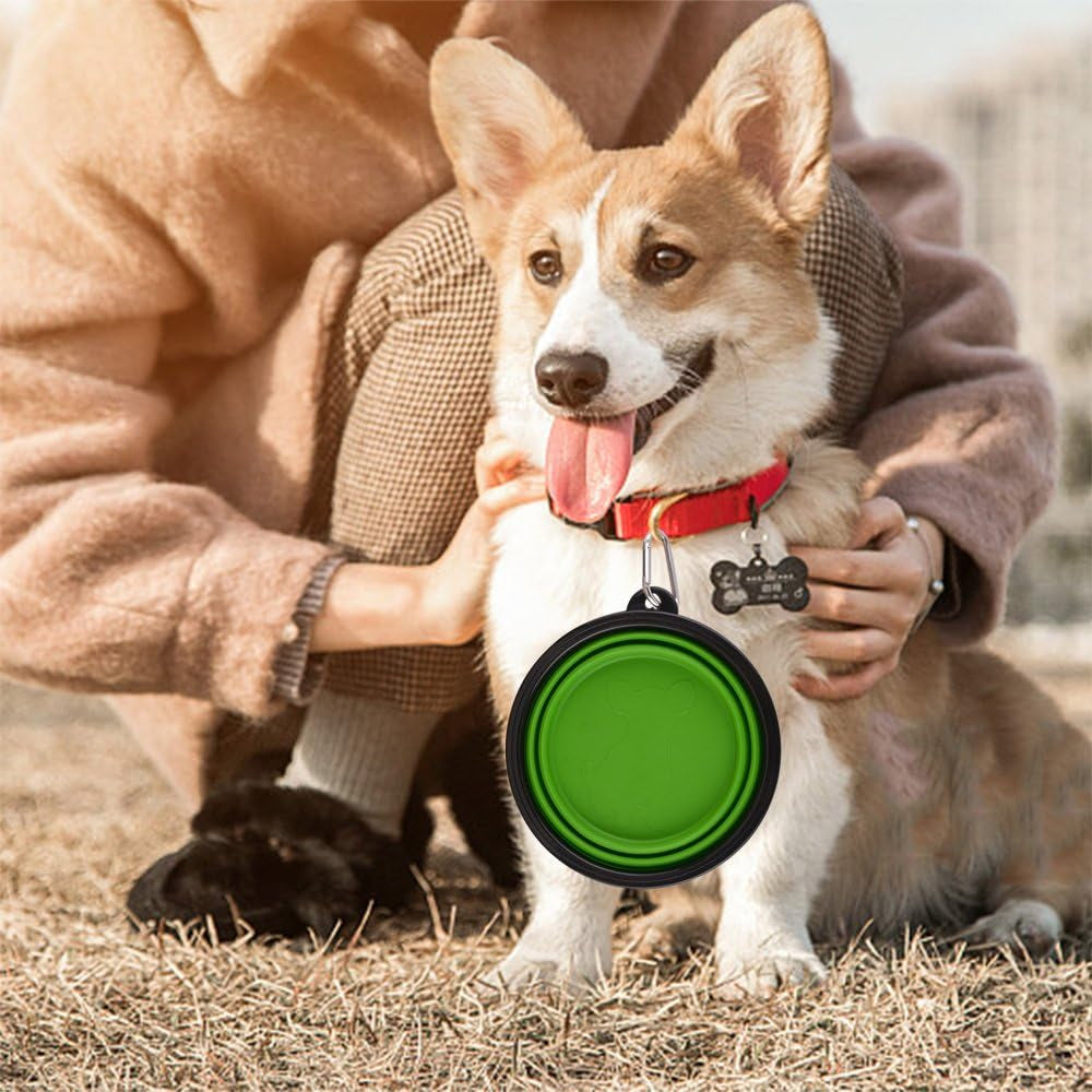 NomadBowl™ - Portable Collapsible Travel Pet Bowls (2-Pack)