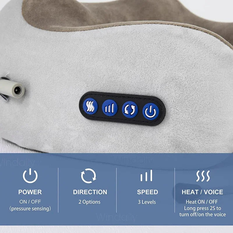 CloudKnead™ - Portable 3D Massage & Travel Neck Pillow