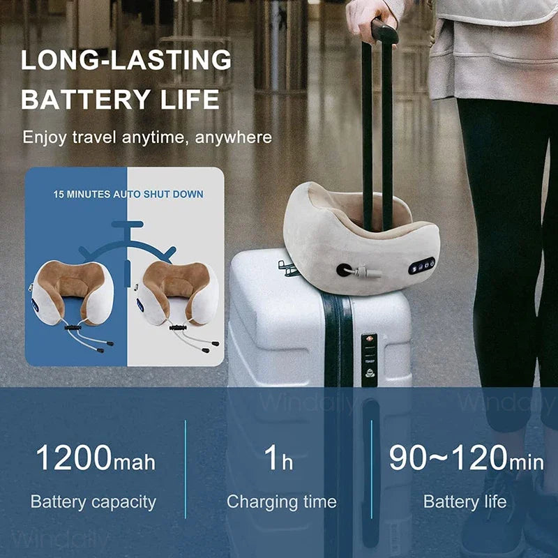 CloudKnead™ - Portable 3D Massage & Travel Neck Pillow
