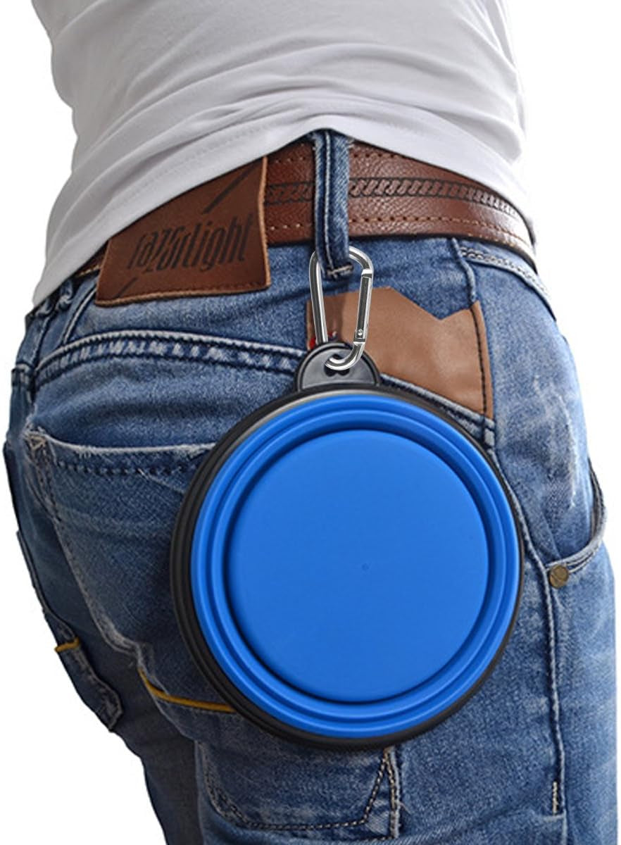 NomadBowl™ - Portable Collapsible Travel Pet Bowls (2-Pack)