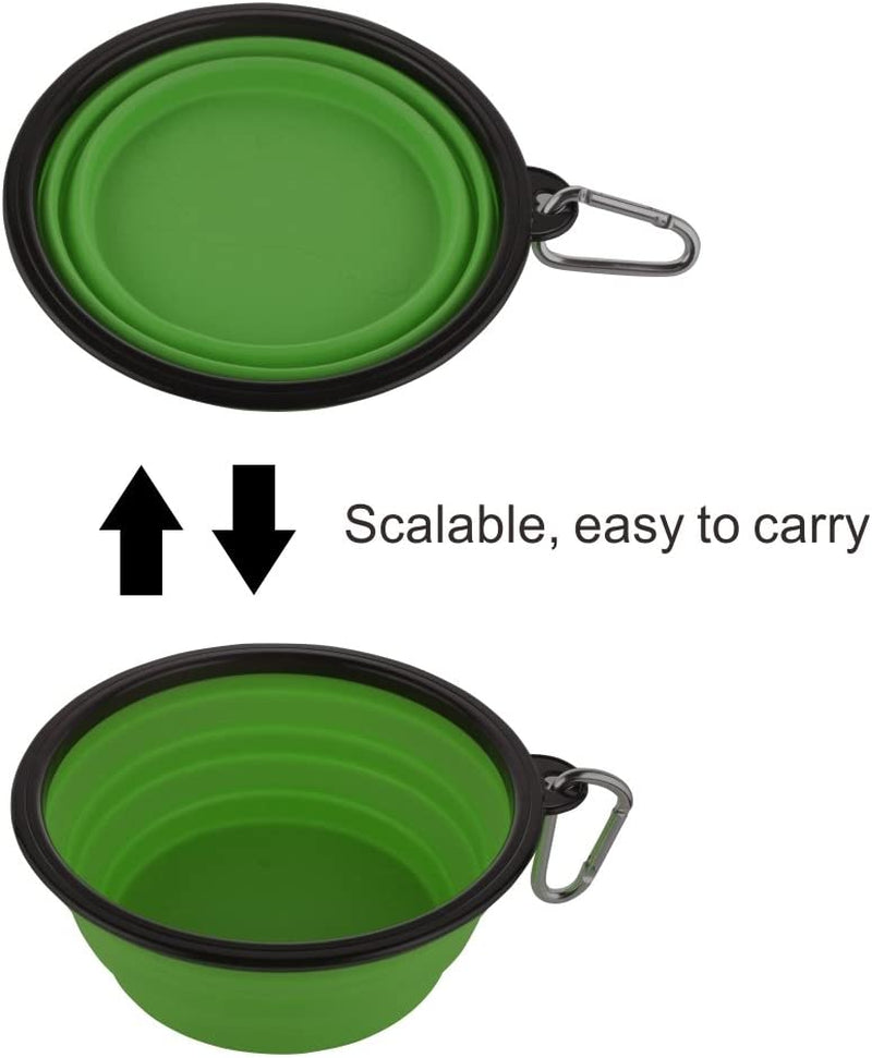 NomadBowl™ - Portable Collapsible Travel Pet Bowls (2-Pack)